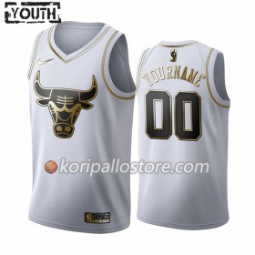 Chicago Bulls Custom Nike 2019-2020 Valkoinen Golden Edition Lasten Pelipaidat Swingman